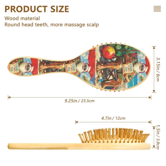 YAZAOO Soft Hair Brush Hair Comb Detangler Chrismas Play on Beach Smoothing Hair Care Beauty Gift