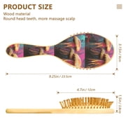 YAZAOO Soft Hair Brush Hair Comb Detangler Jellyfish Colorful Smoothing Hair Care Beauty Gift