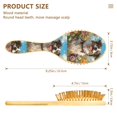thumbnail image 1 of YAZAOO Soft Hair Brush Hair Comb Detangler Oyful Pup in A Flower Field Smoothing Hair Care Beauty Gift, 1 of 7