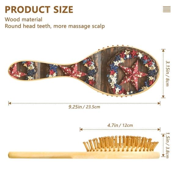 YAZAOO Soft Hair Brush Hair Comb Detangler Realistic Of Stars Pattern Smoothing Hair Care Beauty Gift