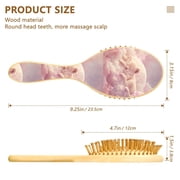 YAZAOO Soft Hair Brush Hair Comb Detangler Sleeping Cub on Soft Clouds Smoothing Hair Care Beauty Gift