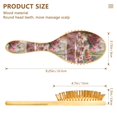 thumbnail image 1 of YAZAOO Soft Hair Brush Hair Comb Detangler Tea Set with Pink Roses Smoothing Hair Care Beauty Gift, 1 of 7