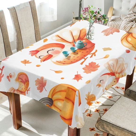 YAZAOO Square Tablecloth Lovely Chicken Pattern Tableclothes