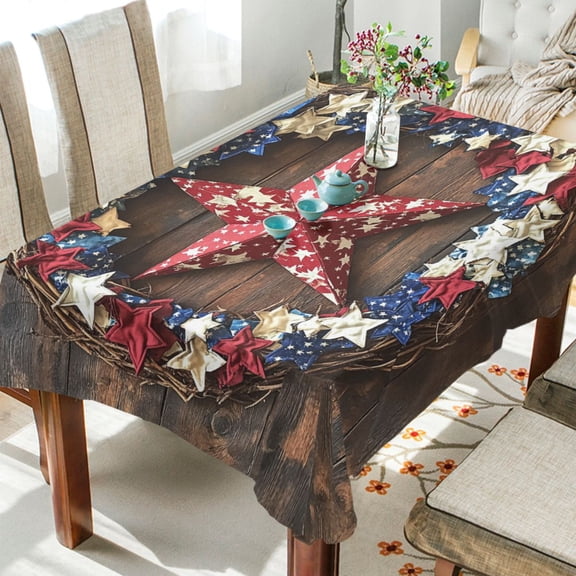 YAZAOO Square Tablecloth Realistic Of Stars Pattern Pattern Tableclothes