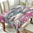 thumbnail image 1 of YAZAOO Square Tablecloth Sharks Plainting Pattern Tableclothes, 1 of 9