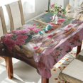 thumbnail image 1 of YAZAOO Square Tablecloth Tea Set with Pink Roses Pattern Tableclothes, 1 of 9