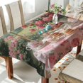 thumbnail image 1 of YAZAOO Square Tablecloth Tea Set with Roses Pattern Tableclothes, 1 of 9