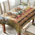 thumbnail image 1 of YAZAOO Square Tablecloth Two Puppies in Orchard Pattern Tableclothes, 1 of 9