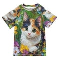 thumbnail image 1 of YAZAOO Summer T-shirt Sunscreen Blossom Serenity Pattern Swim Tops, 1 of 6