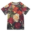 thumbnail image 1 of YAZAOO Summer T-shirt Sunscreen Sunset Flutter Pattern Swim Tops, 1 of 6