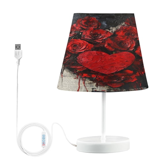 YAZAOO Table Lamp Creative Blooms Of Affection Pattern Simple Pattern Night Light