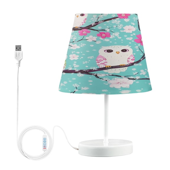 YAZAOO Table Lamp Creative Charming Owl Trio Pattern Simple Pattern Night Light