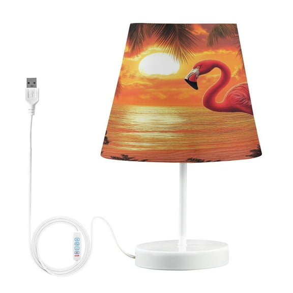 YAZAOO Table Lamp Creative Tropical Sunset Serenade Pattern Simple Pattern Night Light