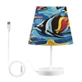 thumbnail image 1 of YAZAOO Table Lamp Creative Underwater Wonderland Pattern Simple Pattern Night Light, 1 of 8
