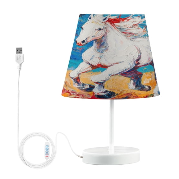 YAZAOO Table Lamp Creative Wild Spirit Pattern Simple Pattern Night Light
