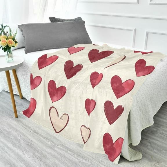 YAZAOO Travel Blanket Camping Blankets Fashion Heartfelt Patterns Patten