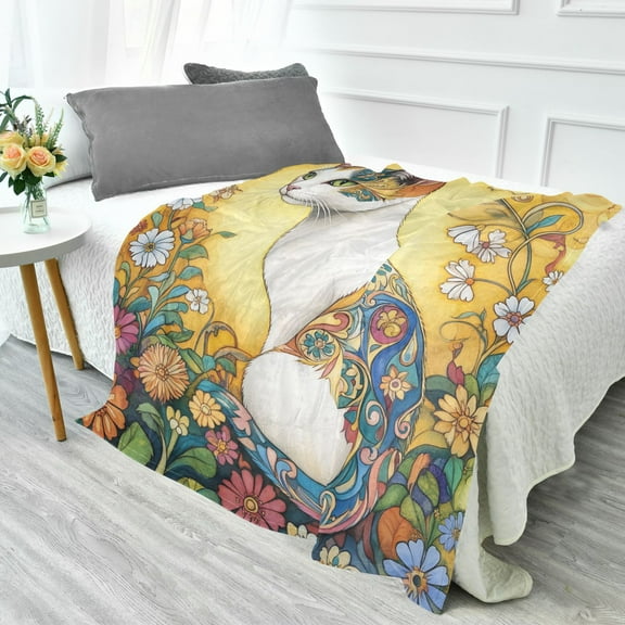 YAZAOO Travel Blanket Camping Blankets Fashion Sunlit Patterns Patten