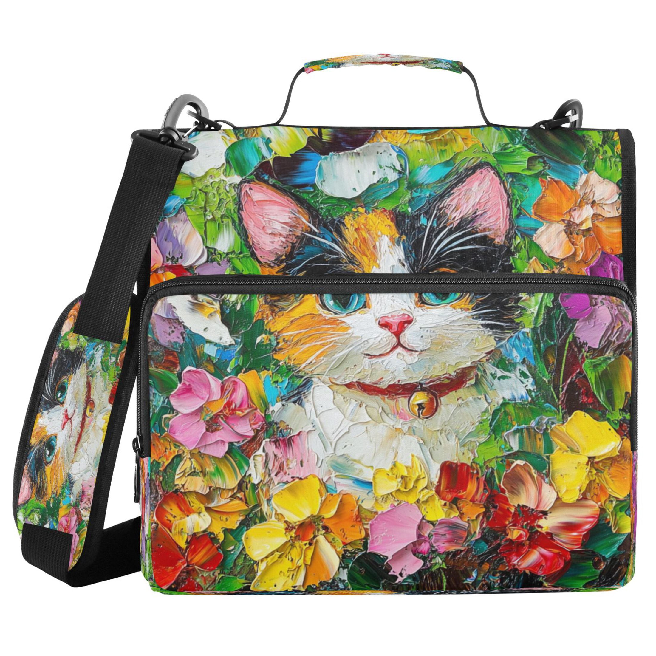 YAZAOO Zipper Binder trapper keeper Documents Organized Design Blossom Bliss Printed