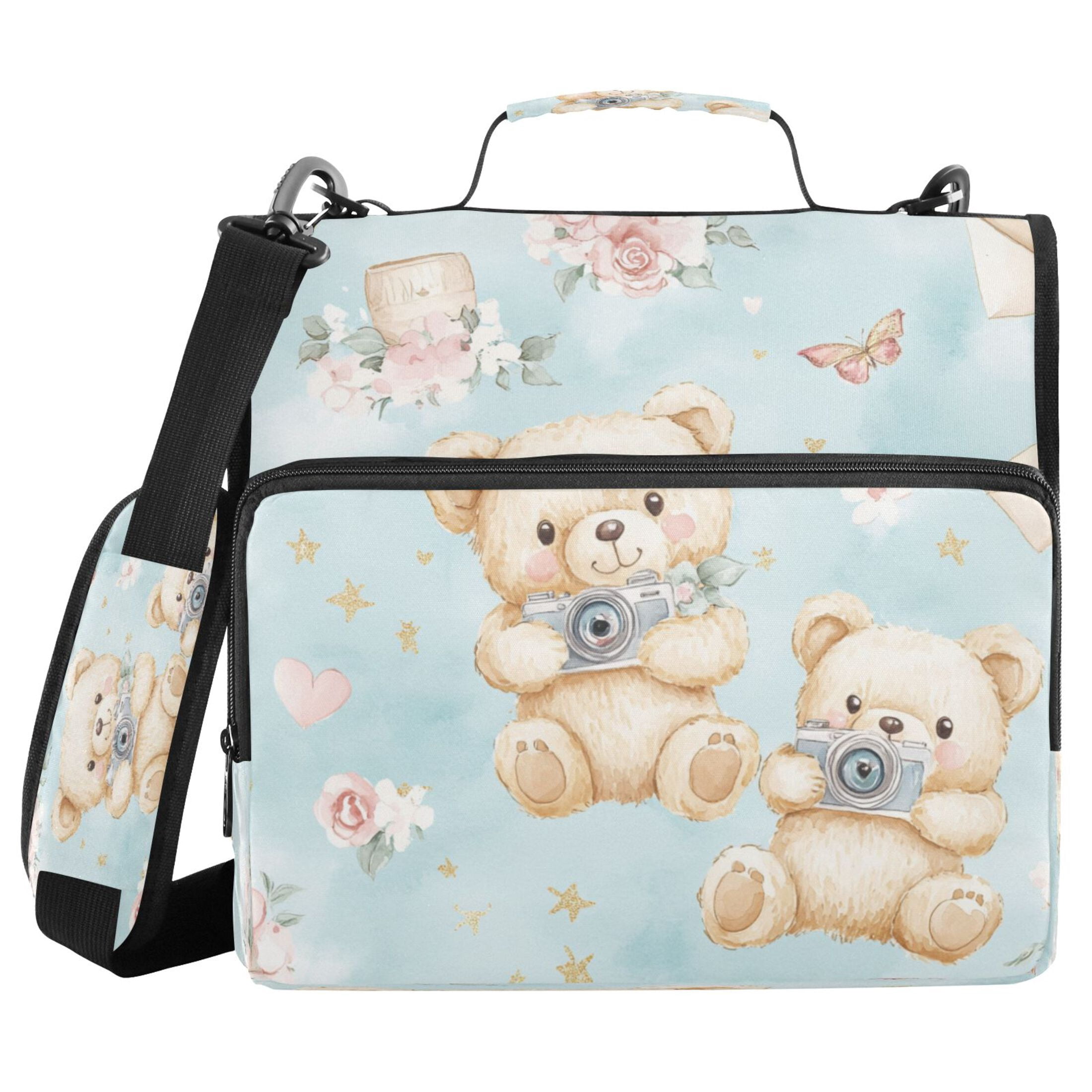 YAZAOO Zipper Binder trapper keeper Documents Organized Design Camera-ready Cubs Printed