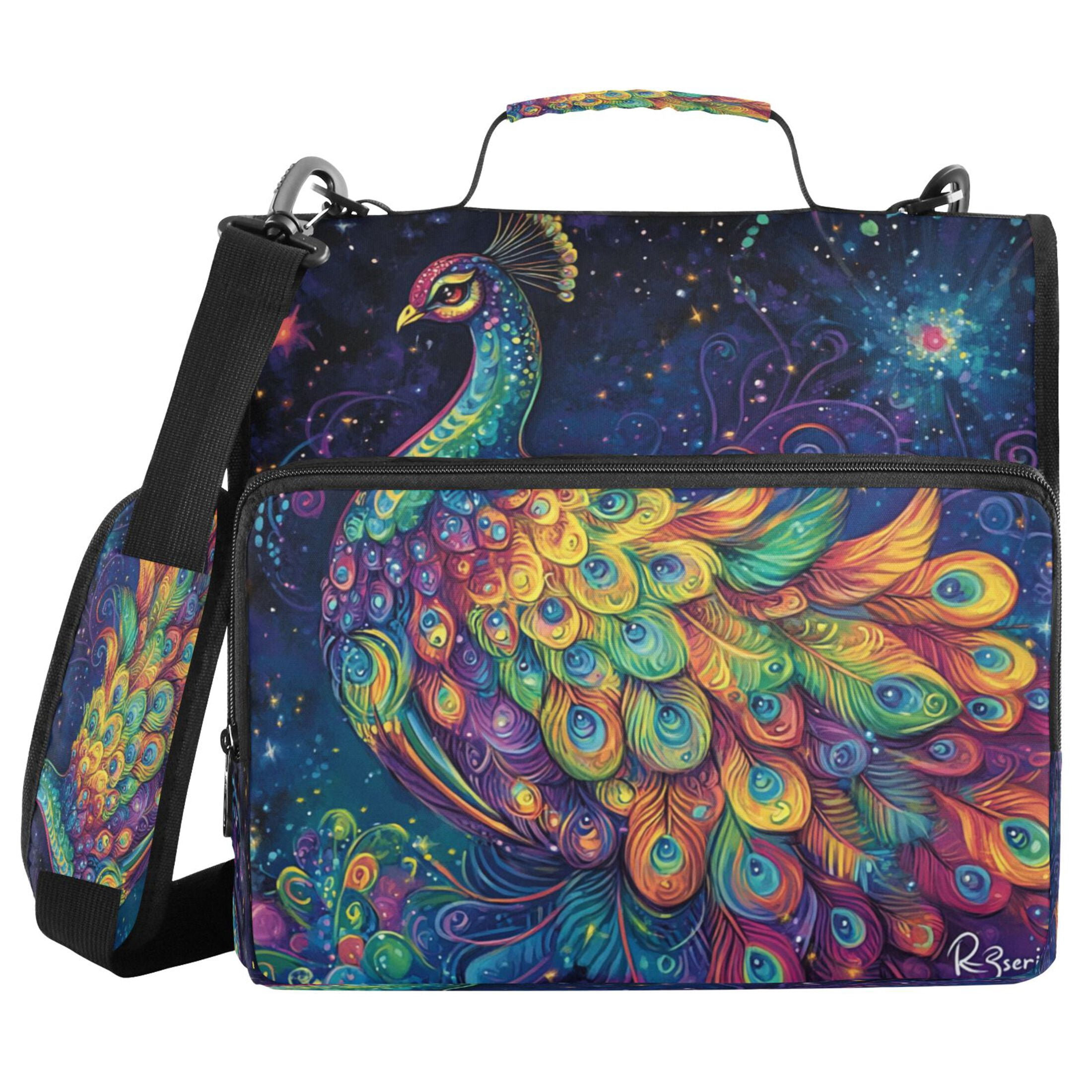YAZAOO Zipper Binder trapper keeper Documents Organized Design Celestial Beauty Printed