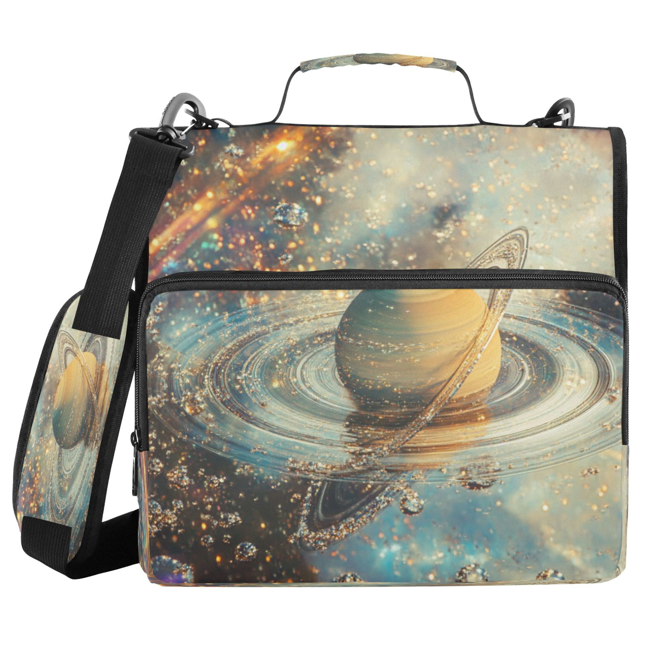 YAZAOO Zipper Binder trapper keeper Documents Organized Design Celestial Serenity Printed