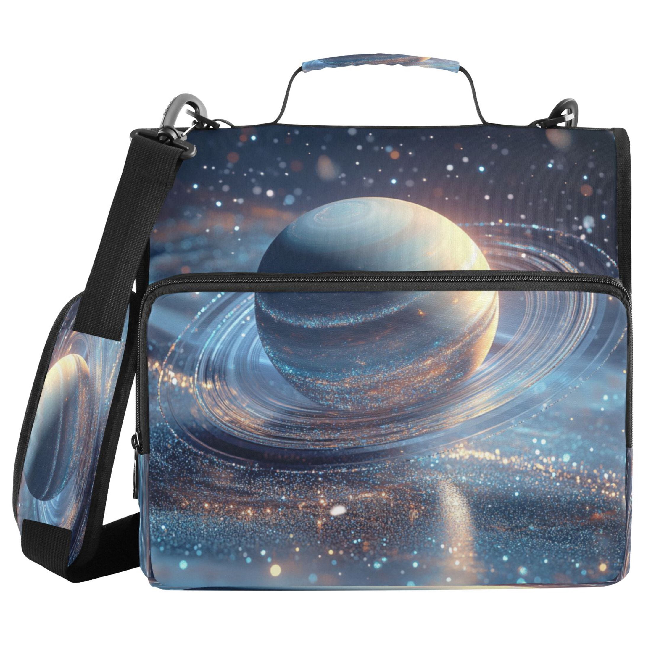 YAZAOO Zipper Binder trapper keeper Documents Organized Design Celestial Serenity Printed