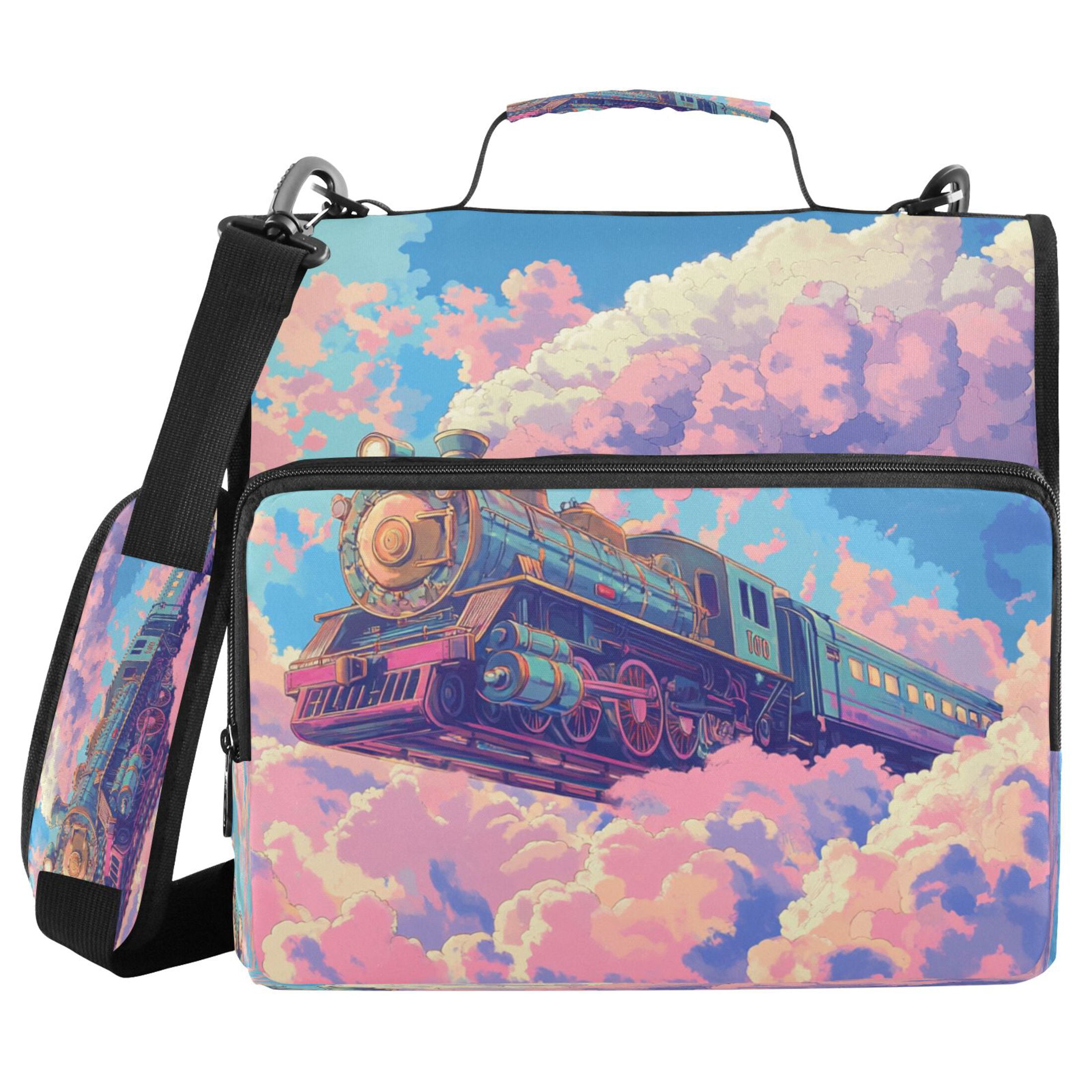 YAZAOO Zipper Binder trapper keeper Documents Organized Design Cloudbound Express Printed