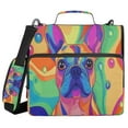 thumbnail image 1 of YAZAOO Zipper Binder trapper keeper Documents Organized Design Colorful Dog Art Printed, 1 of 8