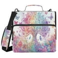 thumbnail image 1 of YAZAOO Zipper Binder trapper keeper Documents Organized Design Colorful Tree and Butterflies Printed, 1 of 8