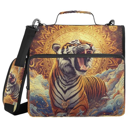 YAZAOO Zipper Binder trapper keeper Documents Organized Design Cosmic Fury Printed