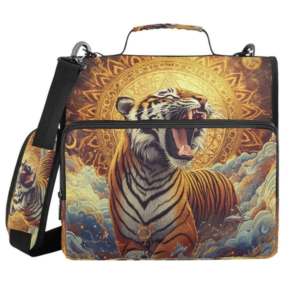 YAZAOO Zipper Binder trapper keeper Documents Organized Design Cosmic Fury Printed