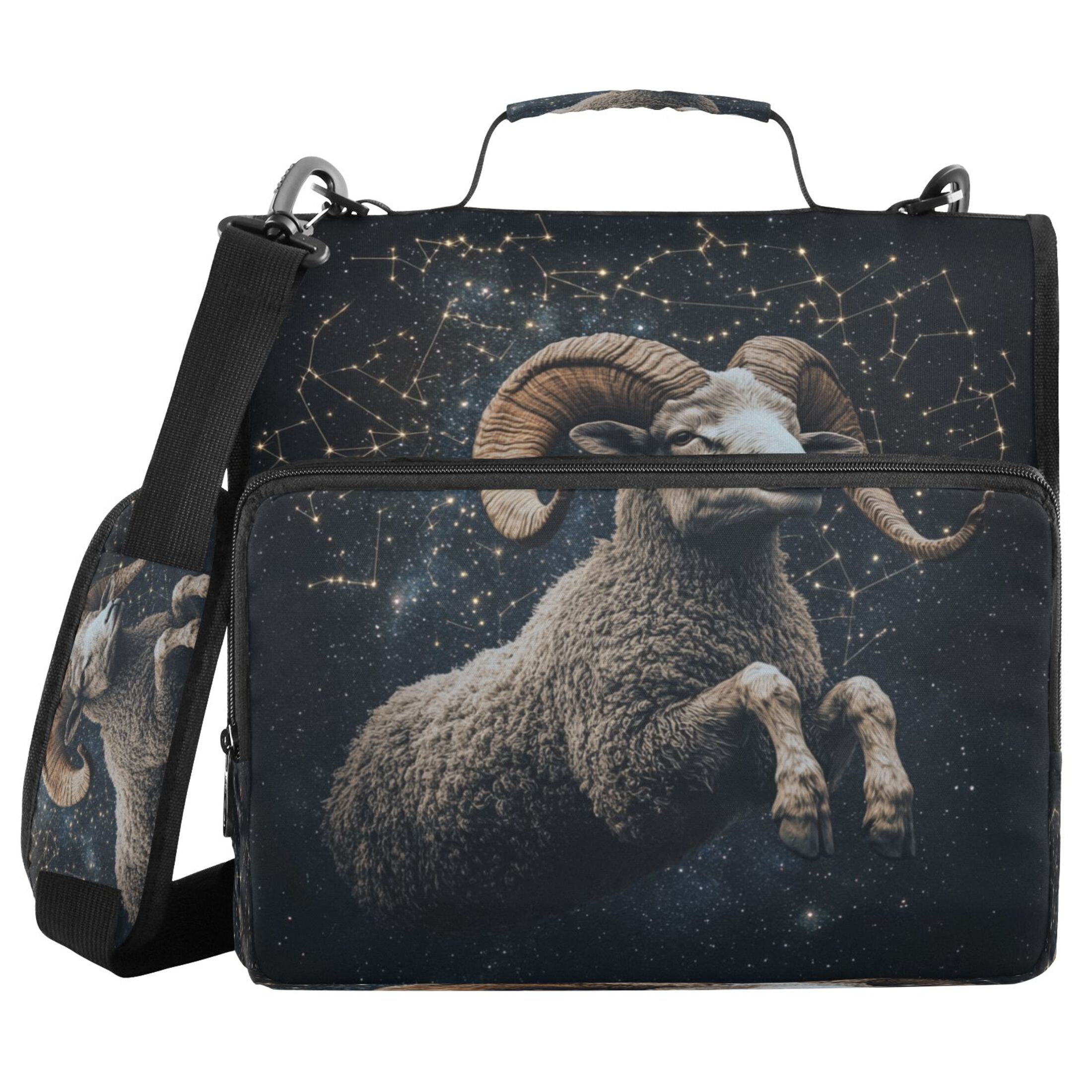 YAZAOO Zipper Binder trapper keeper Documents Organized Design Cosmic Guardian Printed