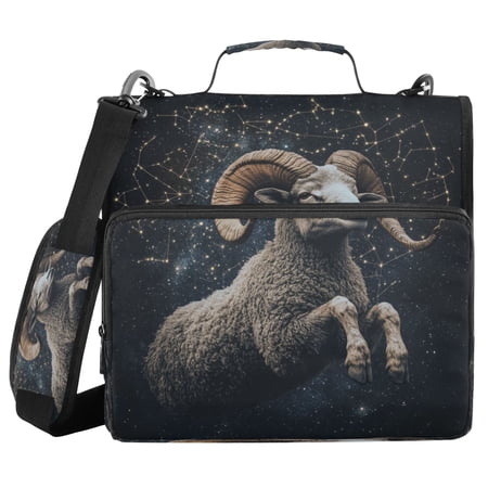 YAZAOO Zipper Binder trapper keeper Documents Organized Design Cosmic Guardian Printed