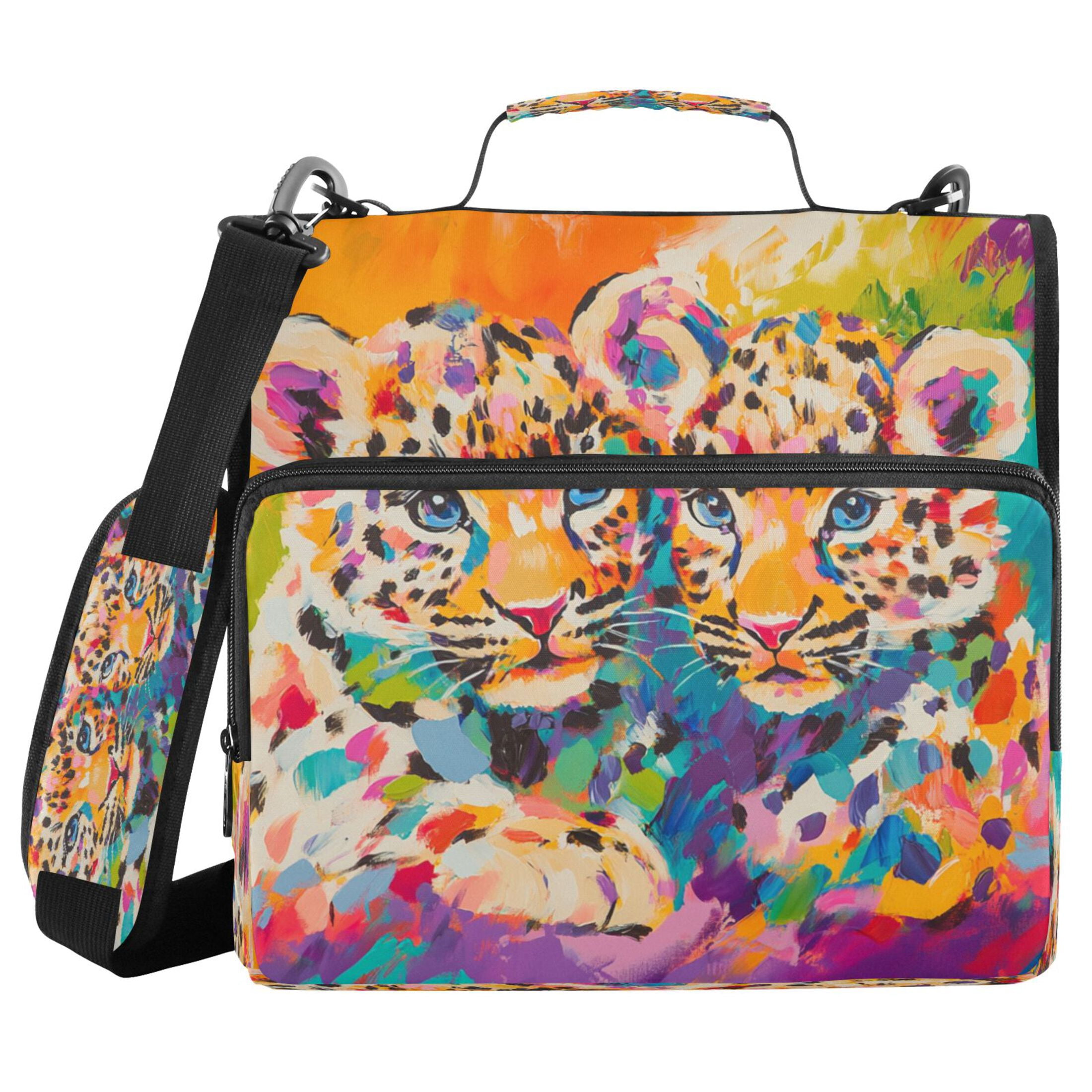 YAZAOO Zipper Binder trapper keeper Documents Organized Design Enchanted Sunflower Roses Printed