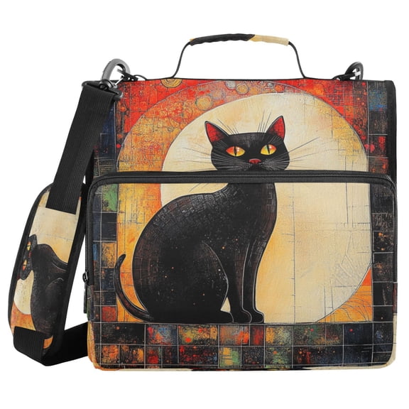 YAZAOO Zipper Binder trapper keeper Documents Organized Design Ethereal Midnight Guardian Printed