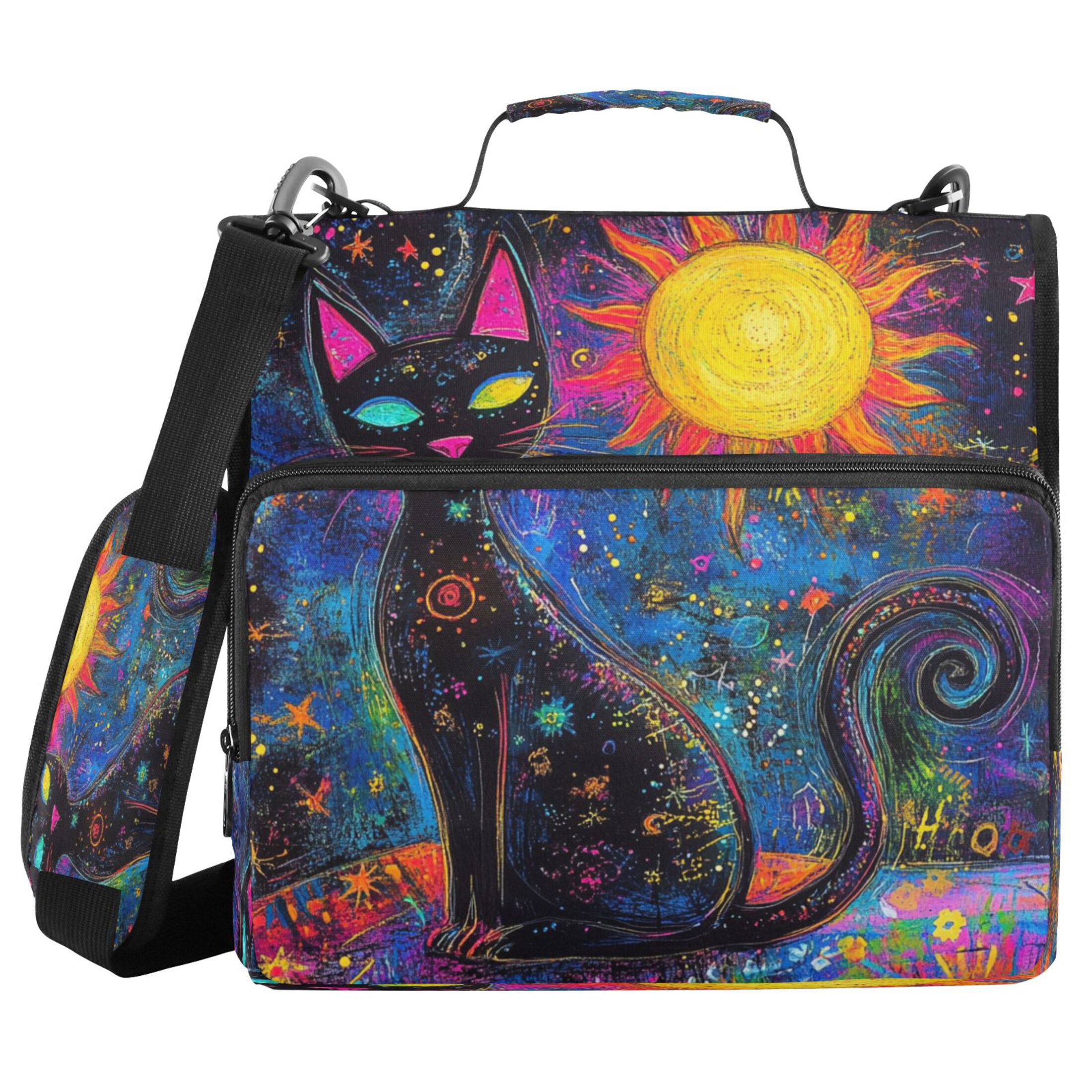 YAZAOO Zipper Binder trapper keeper Documents Organized Design Galactic Guardian Printed