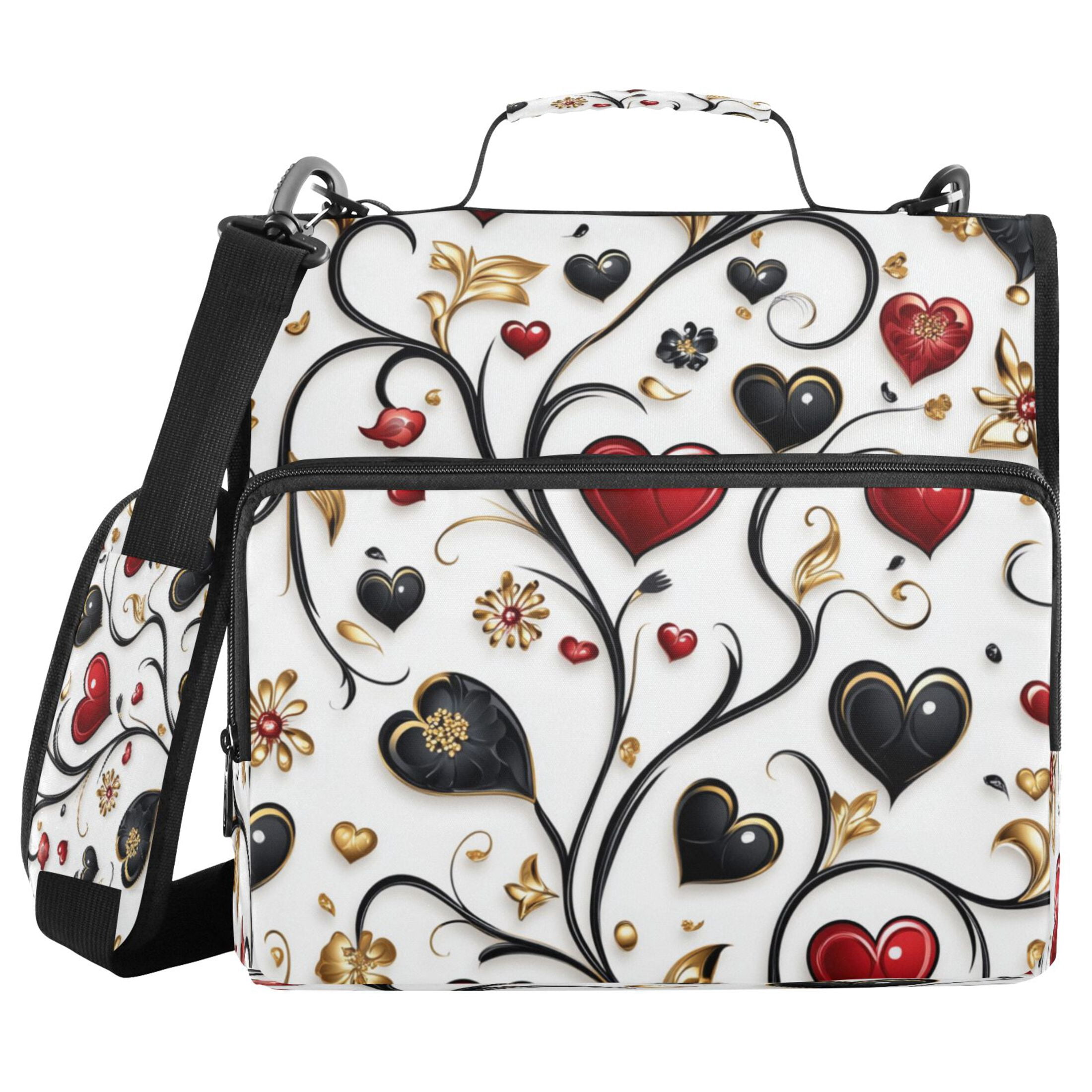 YAZAOO Zipper Binder trapper keeper Documents Organized Design Ornate Affection Printed