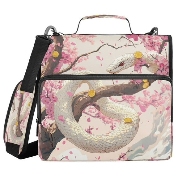 YAZAOO Zipper Binder trapper keeper Documents Organized Design Springtime Jewels Printed