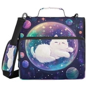 YAZAOO Zipper Binder trapper keeper Documents Organized Design Starlit Dreams Printed