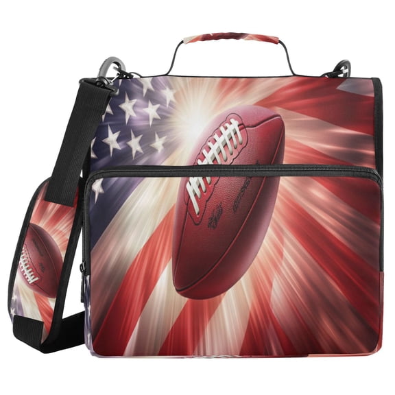 YAZAOO Zipper Binder trapper keeper Documents Organized Design Touchdown Triumph Printed