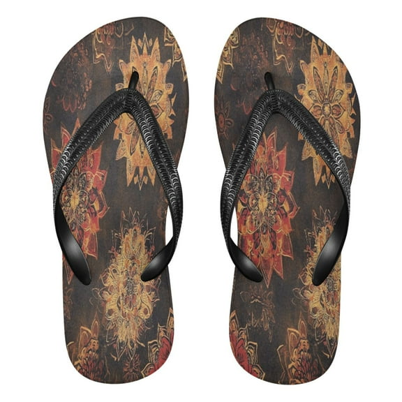 YAZAOOSummer Flip Flops Creatively Autumn Bloom Dance Simple Beach Sandals