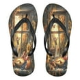 thumbnail image 1 of YAZAOOSummer Flip Flops Creatively Autumnal Whimsy by The Window Simple Beach Sandals, 1 of 8