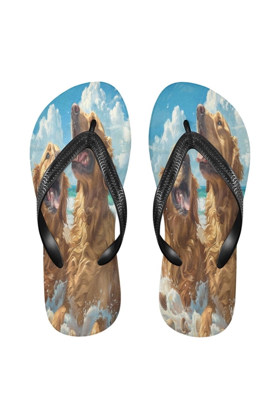 Summer Flip Flops Creatively Beach Buddies Having Fun Simple Beach Sandals
