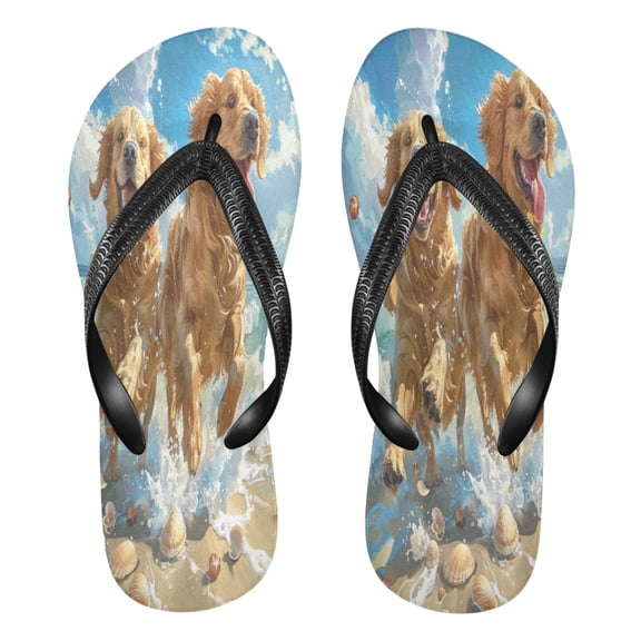 YAZAOOSummer Flip Flops Creatively Beach Buddies Splashing Fun Simple Beach Sandals