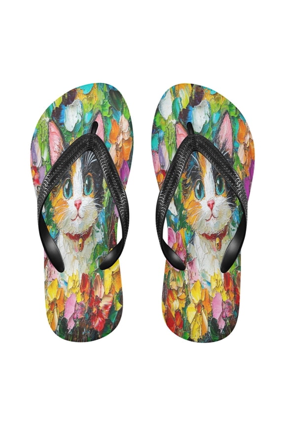 Summer Flip Flops Creatively Blossom Bliss Simple Beach Sandals