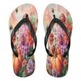 thumbnail image 1 of YAZAOOSummer Flip Flops Creatively Blossoms and Bees Simple Beach Sandals, 1 of 8