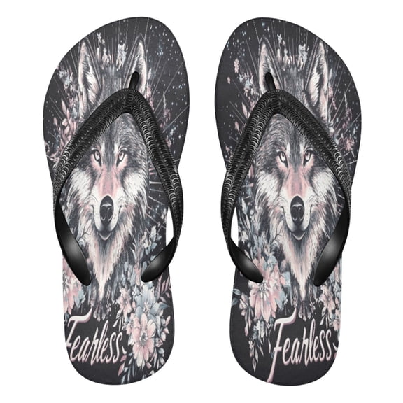 YAZAOOSummer Flip Flops Creatively Bold Guardian Simple Beach Sandals