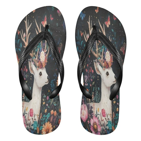 YAZAOOSummer Flip Flops Creatively Butterfly Dreams Simple Beach Sandals