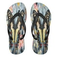 thumbnail image 1 of YAZAOOSummer Flip Flops Creatively Butterfly on Floral Simple Beach Sandals, 1 of 8