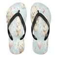 thumbnail image 1 of YAZAOOSummer Flip Flops Creatively Camera-ready Teddy Friends Simple Beach Sandals, 1 of 8